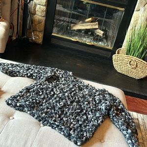Sundance Multi Grey Chunky Knit Wool Blend Sweater Size‎ Medium